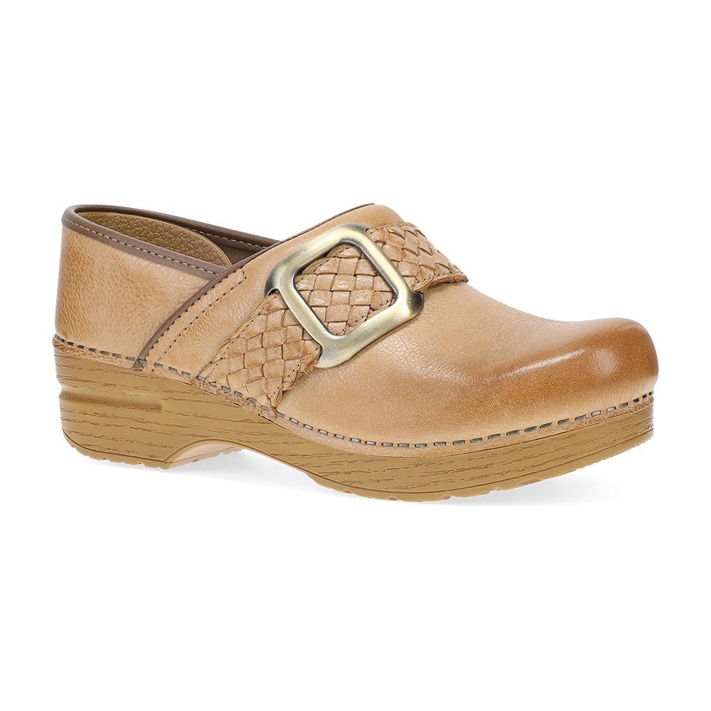 Dansko Pro Braided Clog Honey Distressed