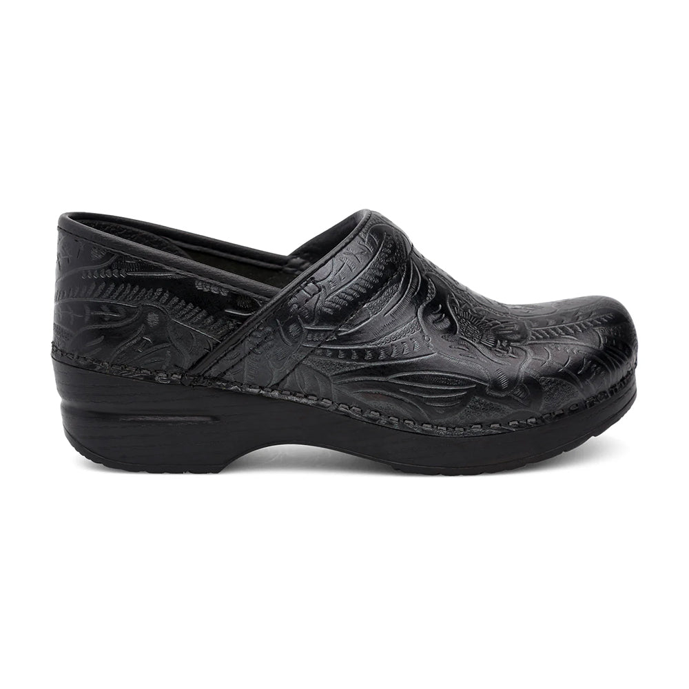 Dansko Professional Black Tooled Women's Womens Shoes