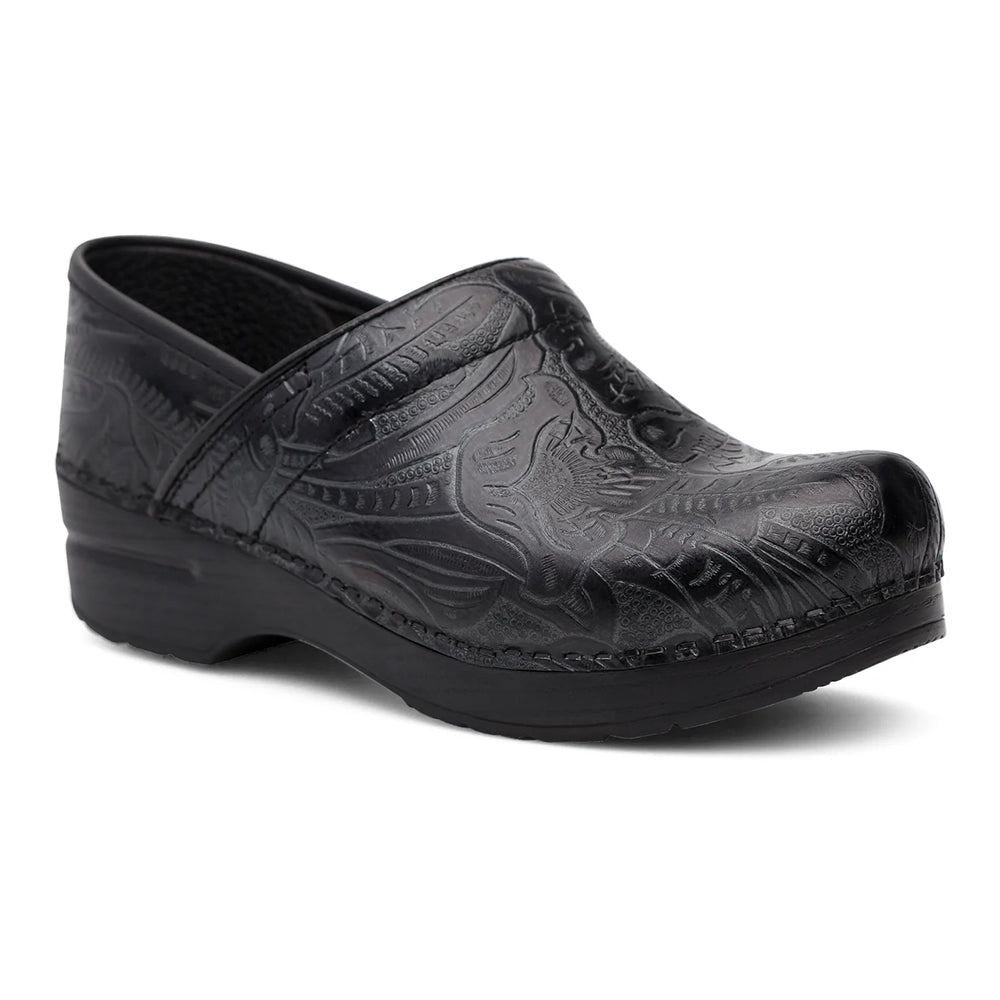 Dansko Professional Black Tooled Women's Womens Shoes Black Tooled
