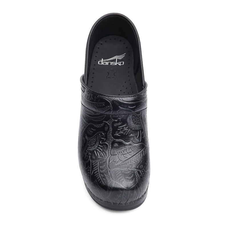 Dansko Professional Black Tooled Women's Womens Shoes