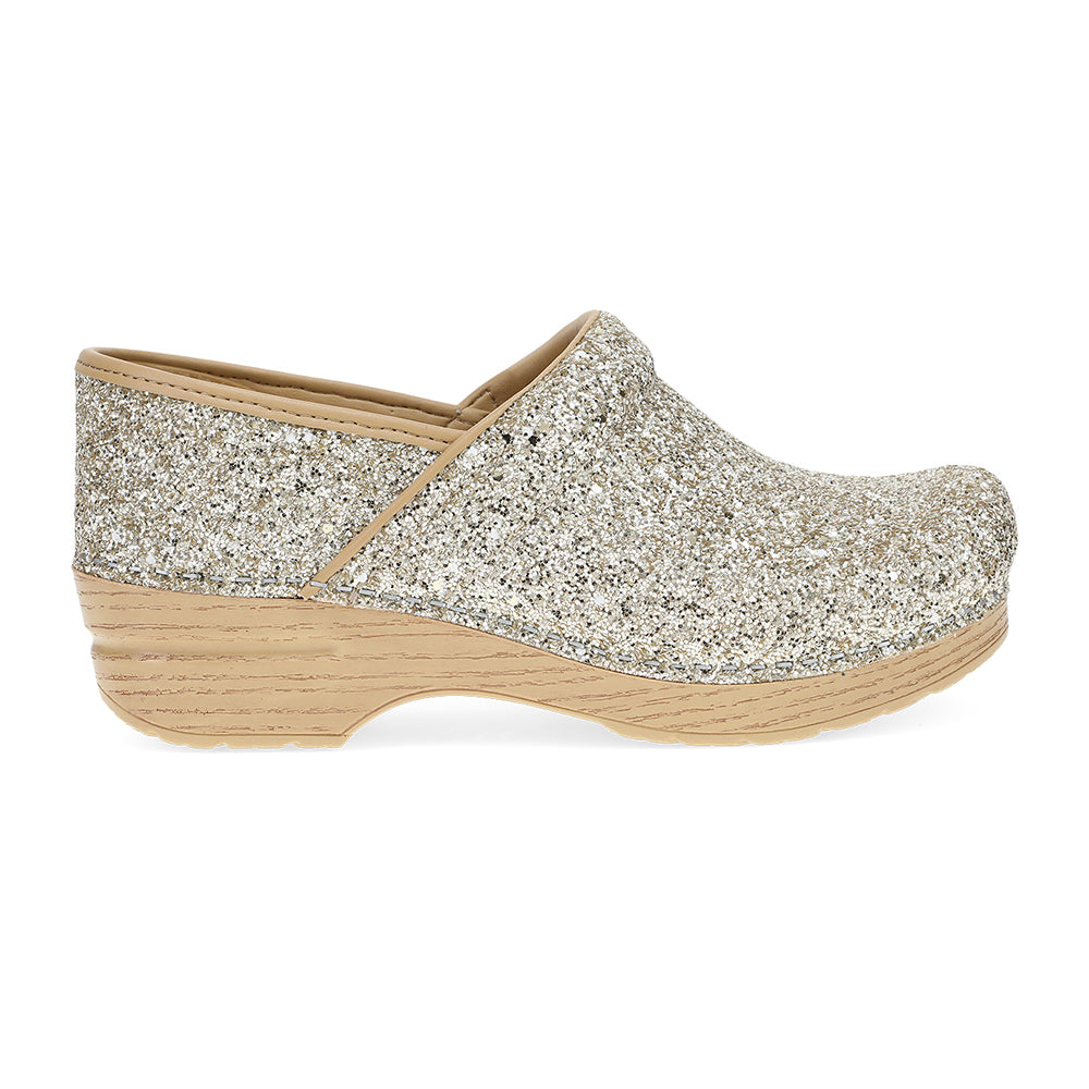 Dansko Professional Champagne Glitter Womens Womens Shoes