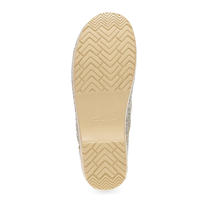 Dansko Professional Champagne Glitter Womens Womens Shoes
