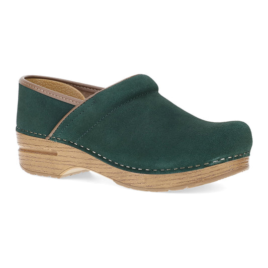 Dansko Professional Clog Evergreen Suede Womens Shoes Evergreen Suede