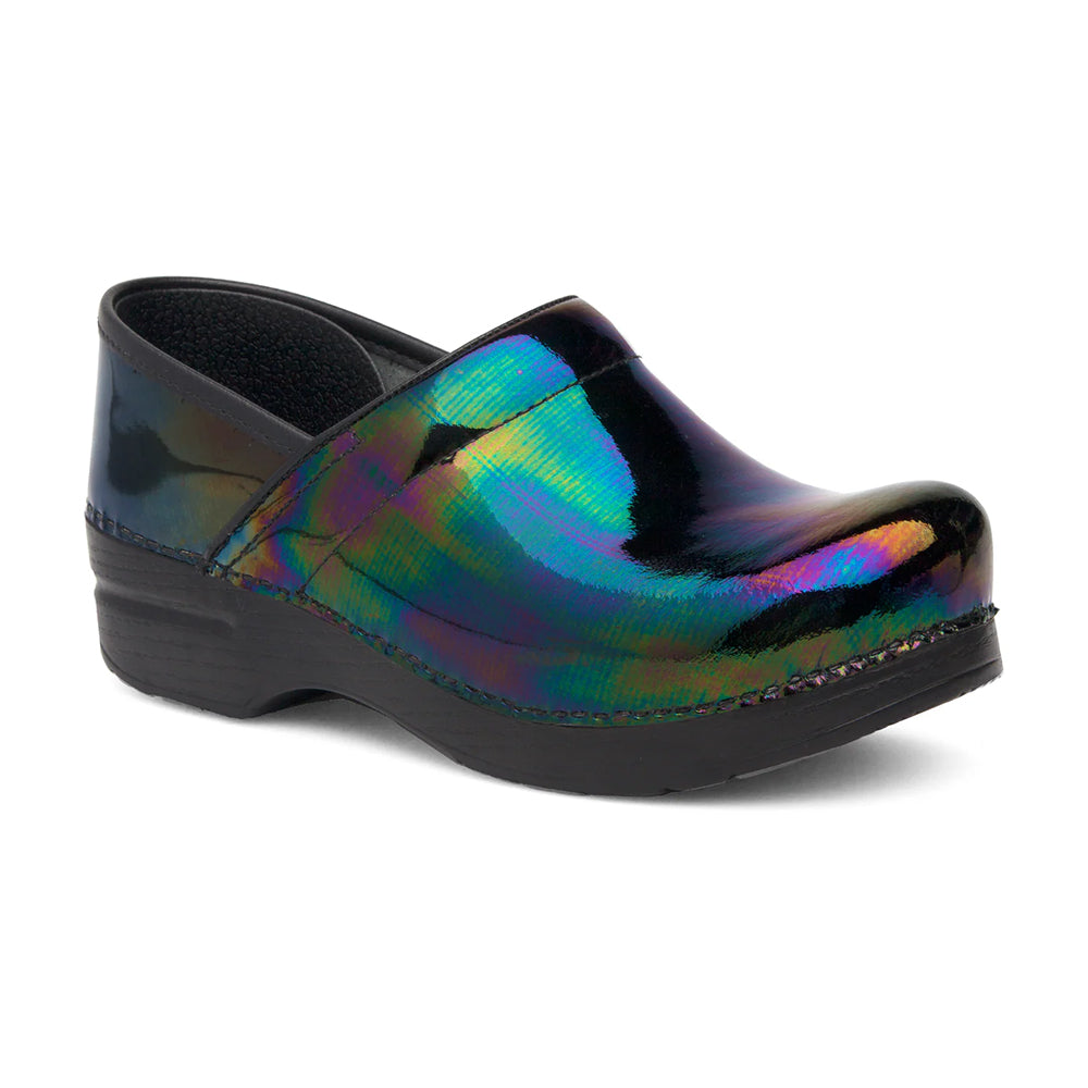 Dansko Womens Professional Petrol Patent Leather Clog | Simons Shoes