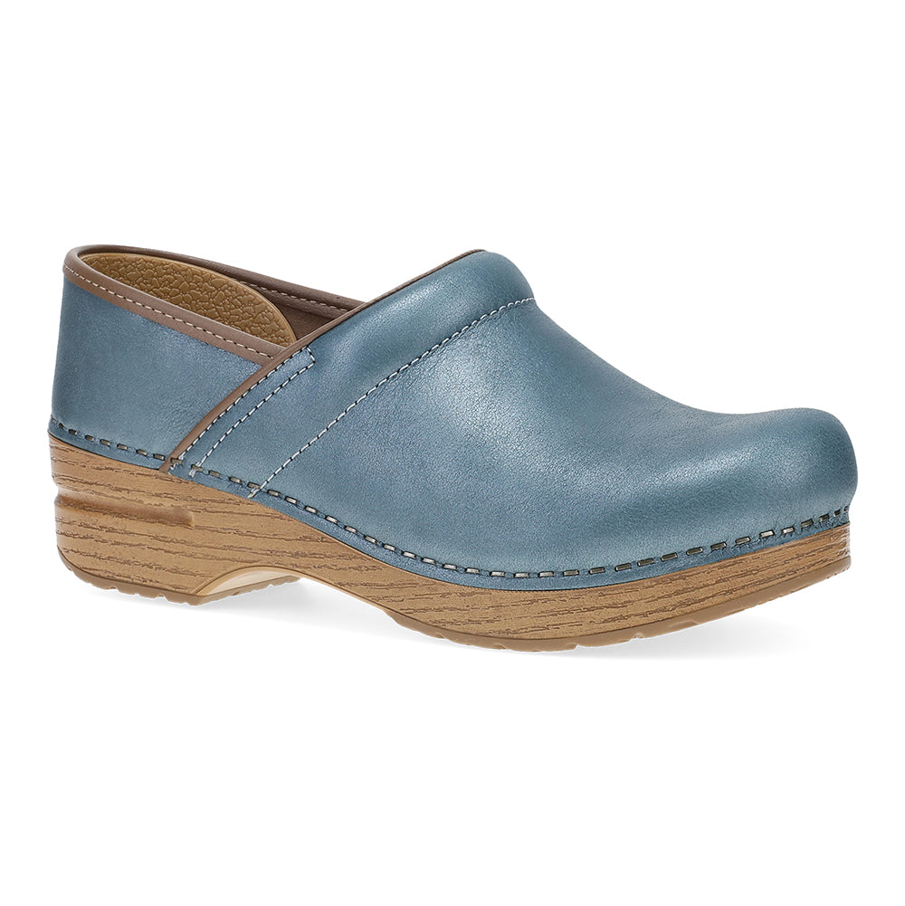 Dansko Professional Clog Blue Metallic Womens Shoes Blue Metallic