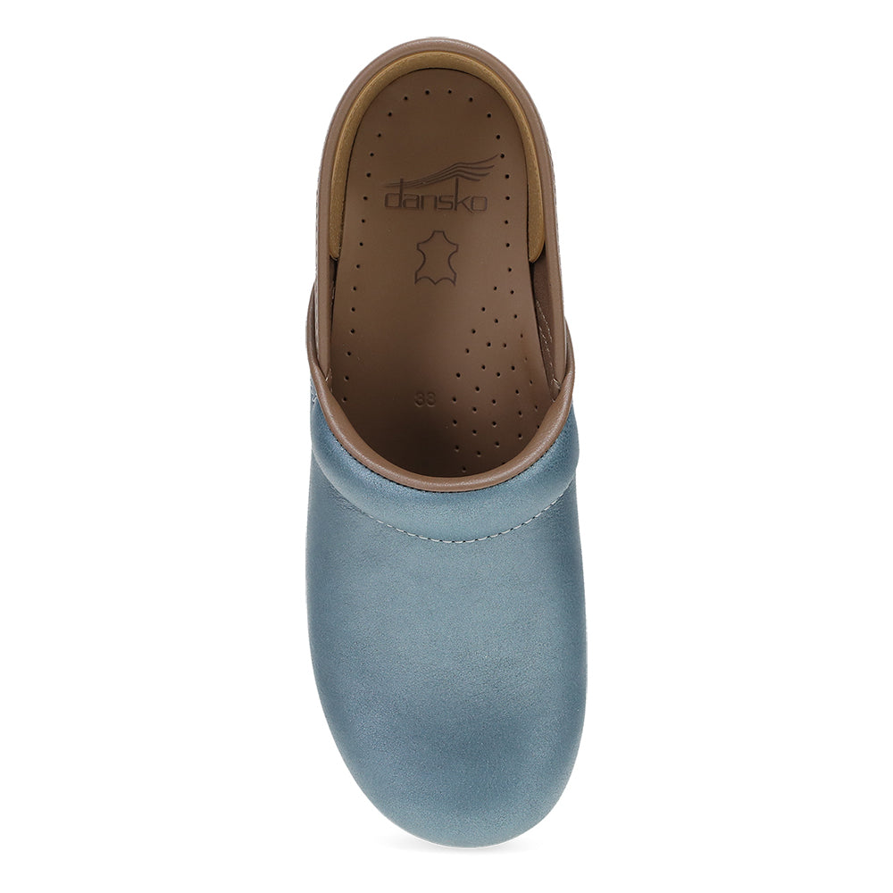 Dansko Professional Clog Blue Metallic Womens Shoes