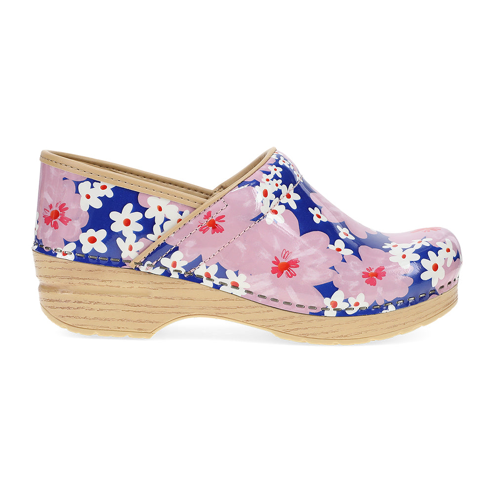 Dansko Professional Clog Pink Bloom Patent