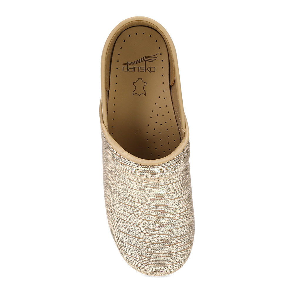 Dansko Professional Clog Gold Texture Womens Shoes