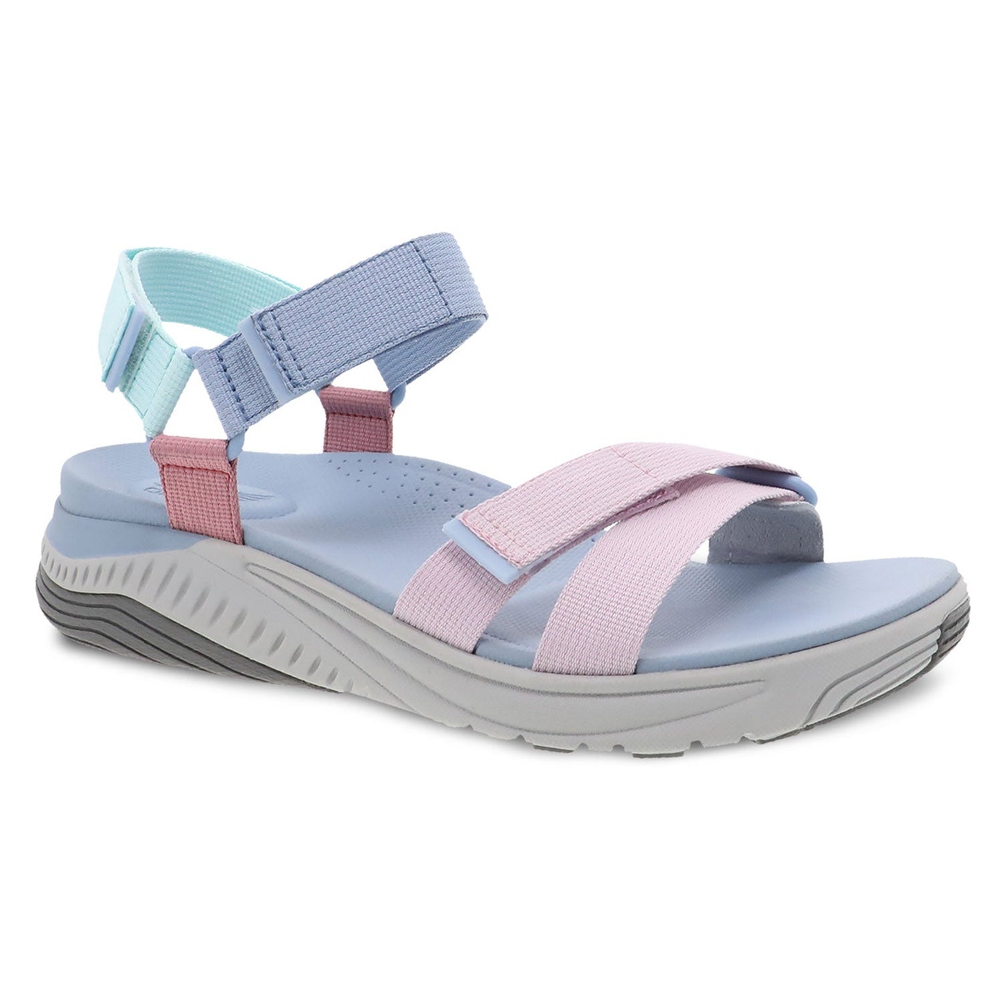 Dansko Racquel Recycled Sandal Womens Shoes Sky Multi