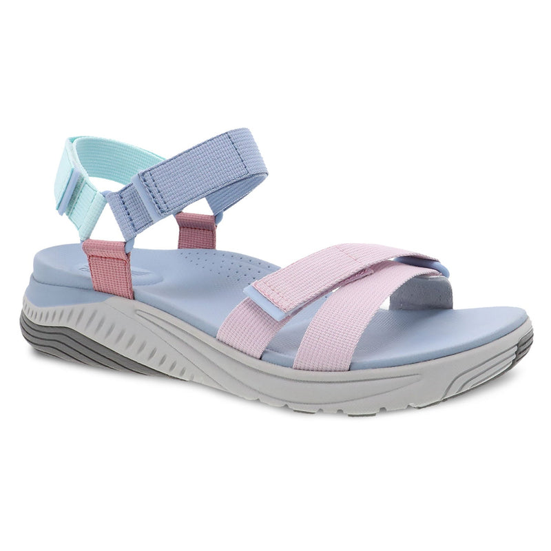 Dansko Racquel Recycled Sandal Womens Shoes Sky Multi