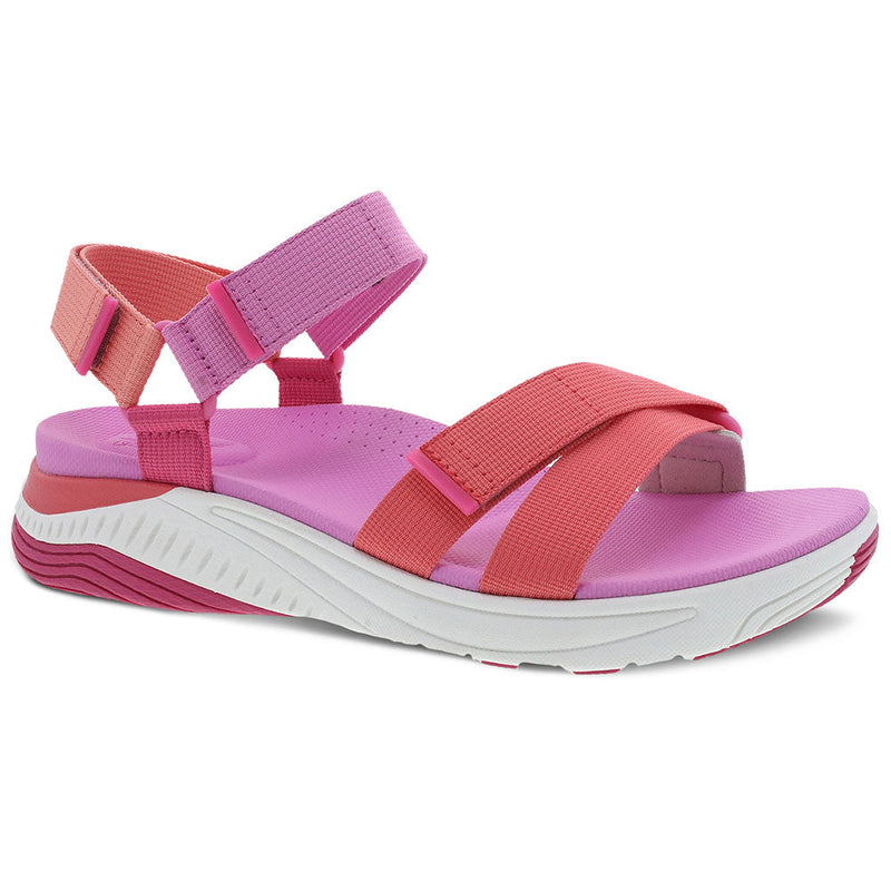 Dansko Racquel Recycled Sandal Womens Shoes Strawberry