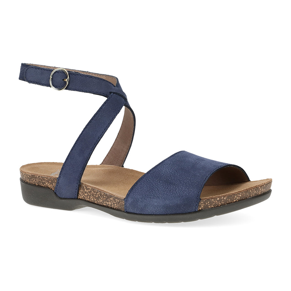 Dansko Rafferty Womens Shoes NavyMilledNubuck