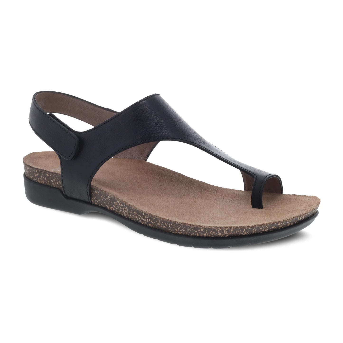Dansko Reece T-Strap Slingback Sandal Womens Shoes Black