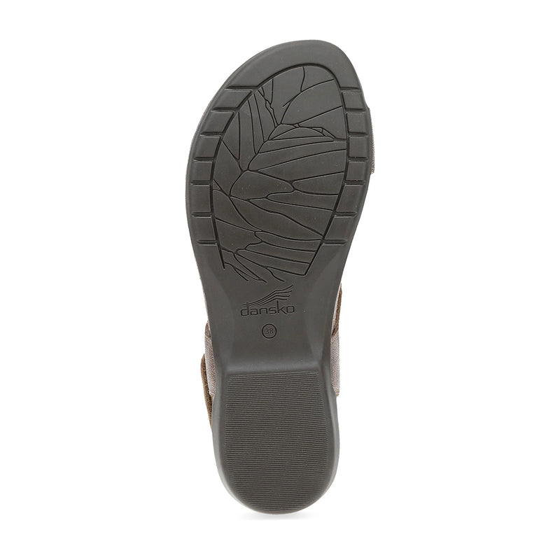 Dansko Reece T-Strap Slingback Sandal - Bronze Metallic Womens Shoes