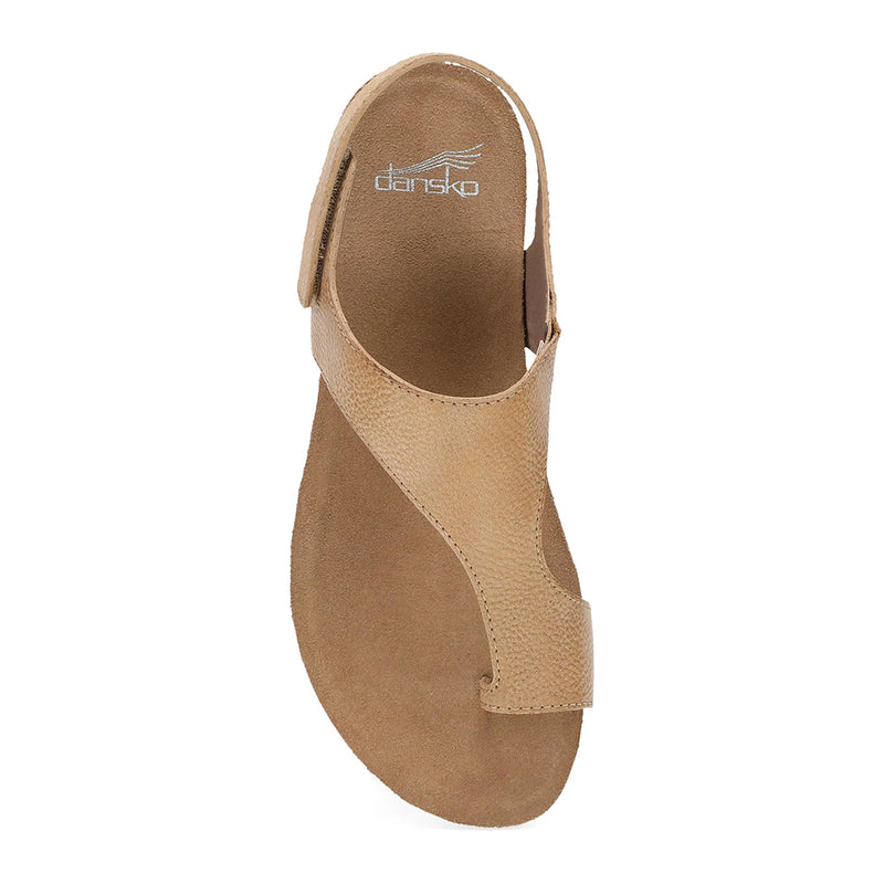 Dansko Reece T-Strap Slingback Sandal - Honey Distressed Womens Shoes