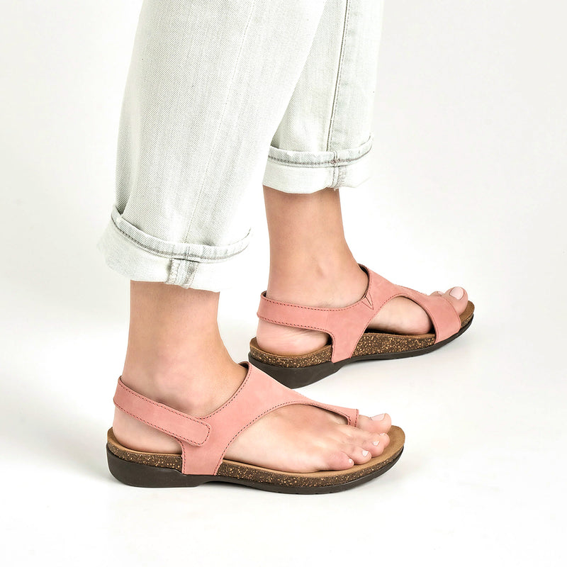 Dansko Reece T-Strap Slingback Sandal - Honey Distressed Womens Shoes