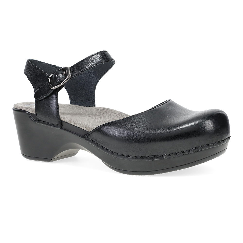 Dansko Sam Mary Jane Clog Sandal Womens Shoes Black