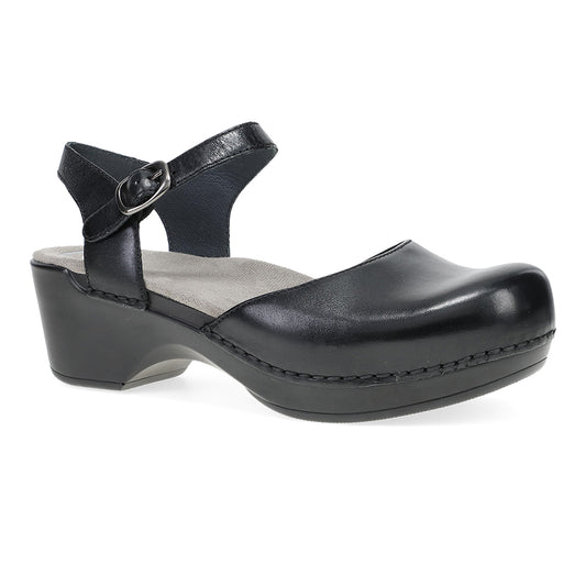Dansko Sam Mary Jane Clog Sandal Womens Shoes Black