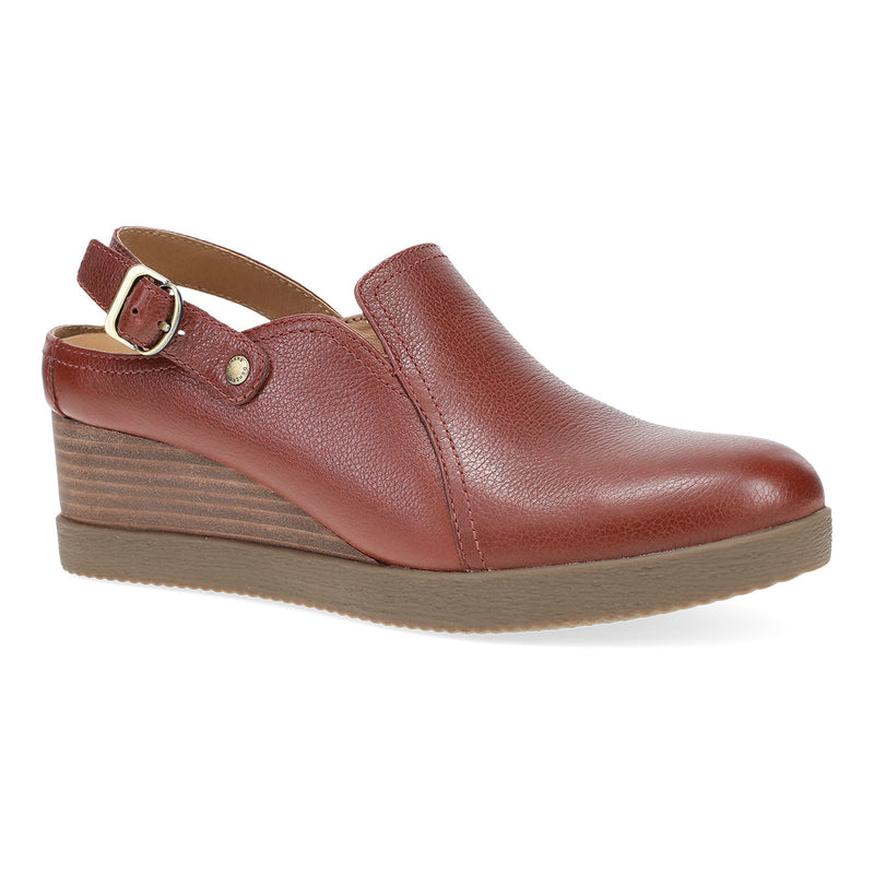 Dansko Sheridan Womens Shoes BrickWaterproofMilled