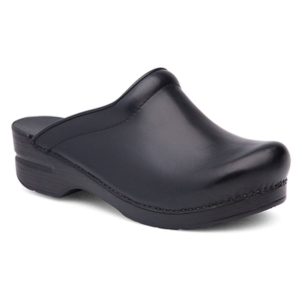 Dansko Sonja Open Back Clog Womens Shoes Black Cabrio