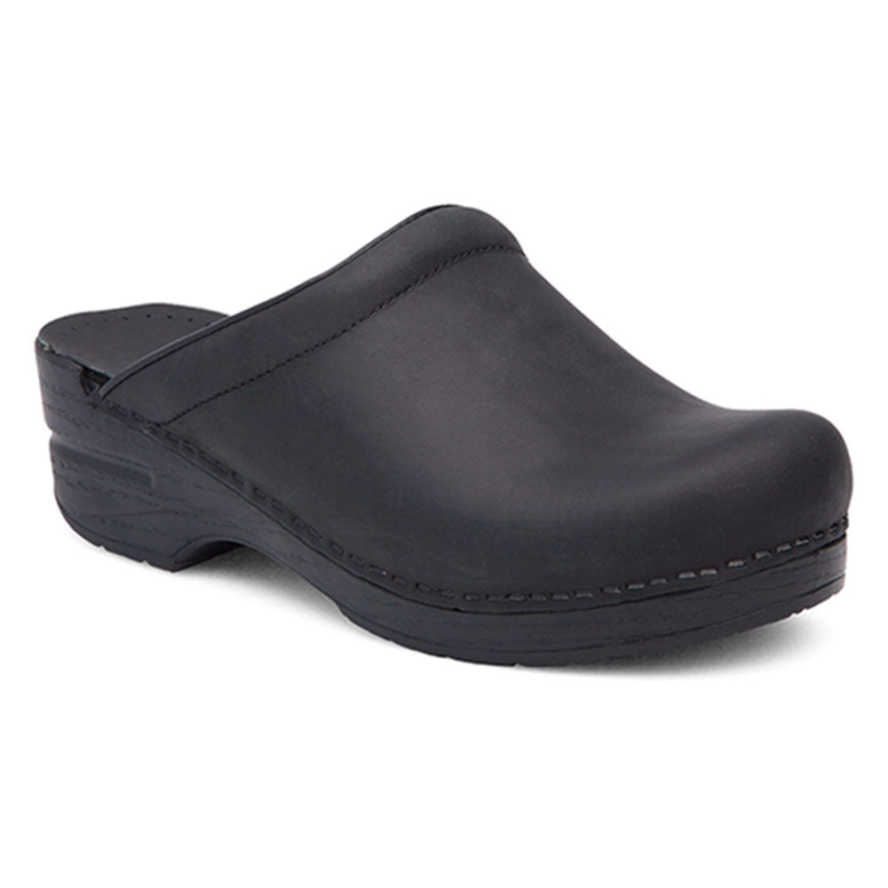 Dansko Sonja Open Back Clog Womens Shoes Black Oiled