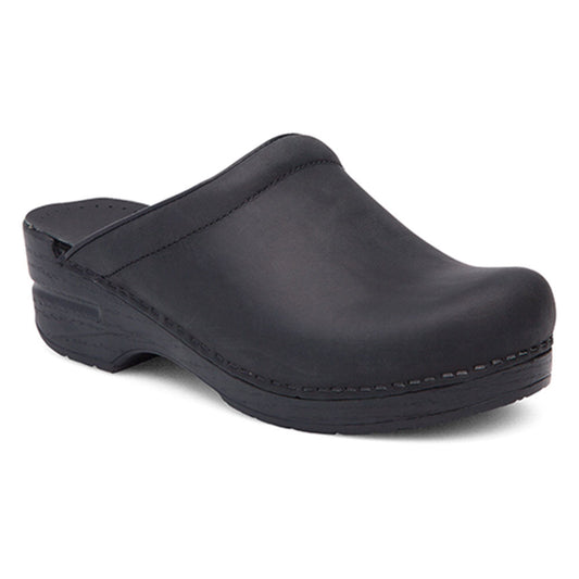 Dansko Sonja Open Back Clog Womens Shoes Black Oiled