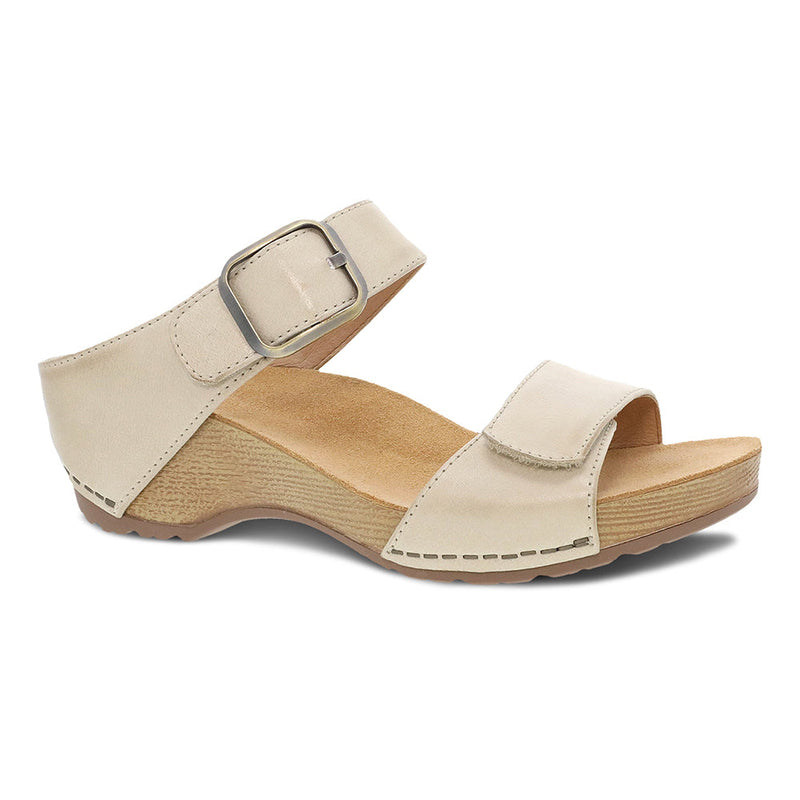 Dansko Tanya Double Strap Slide Sandal Womens Shoes Linen
