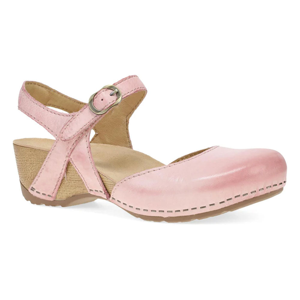 Dansko Tiffani Womens Shoes PinkMilledBurnished