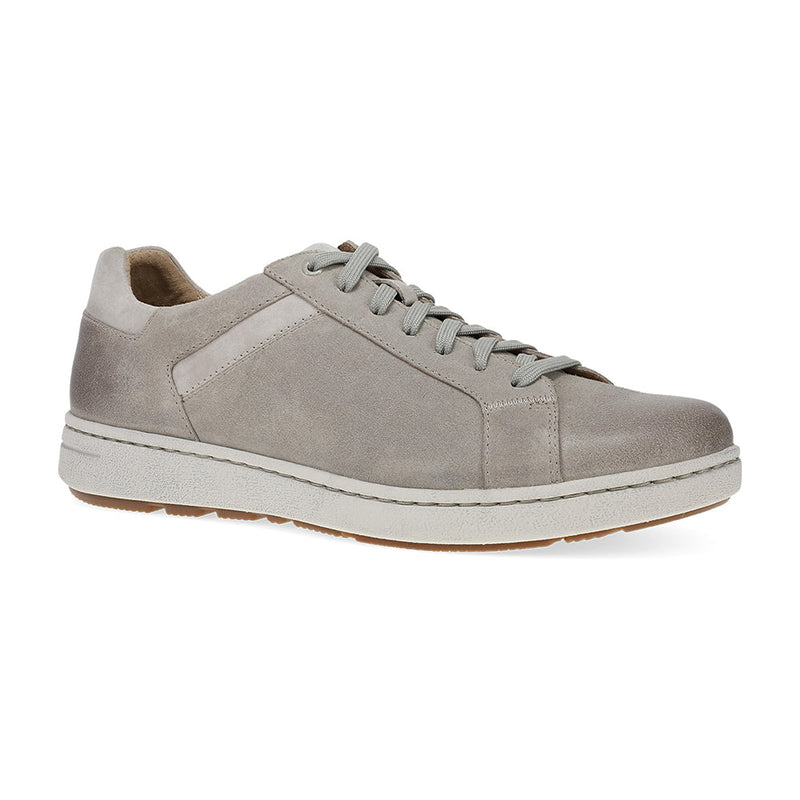 Dansko Trevor Mens Shoes Stone Burnished Suede