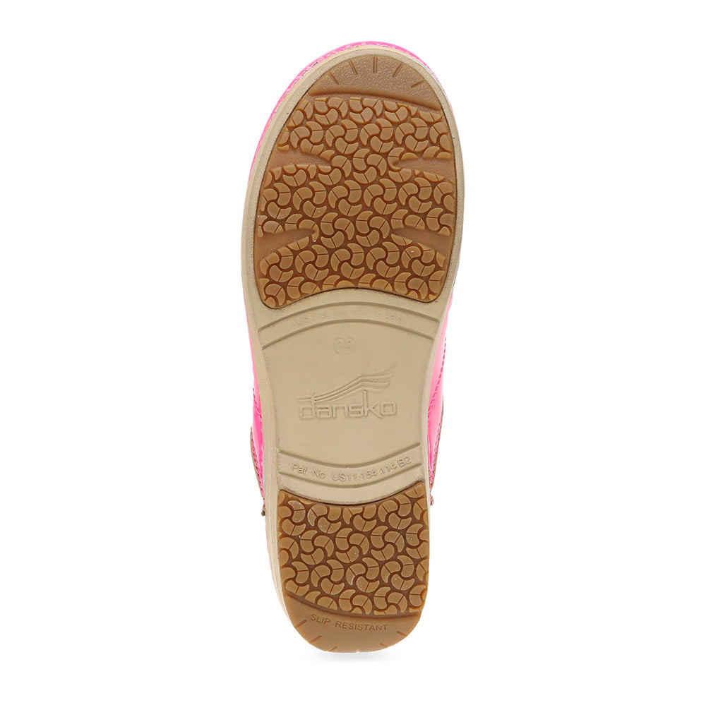 Dansko XP 2.0 Clog Pink Neon Patent Womens Shoes