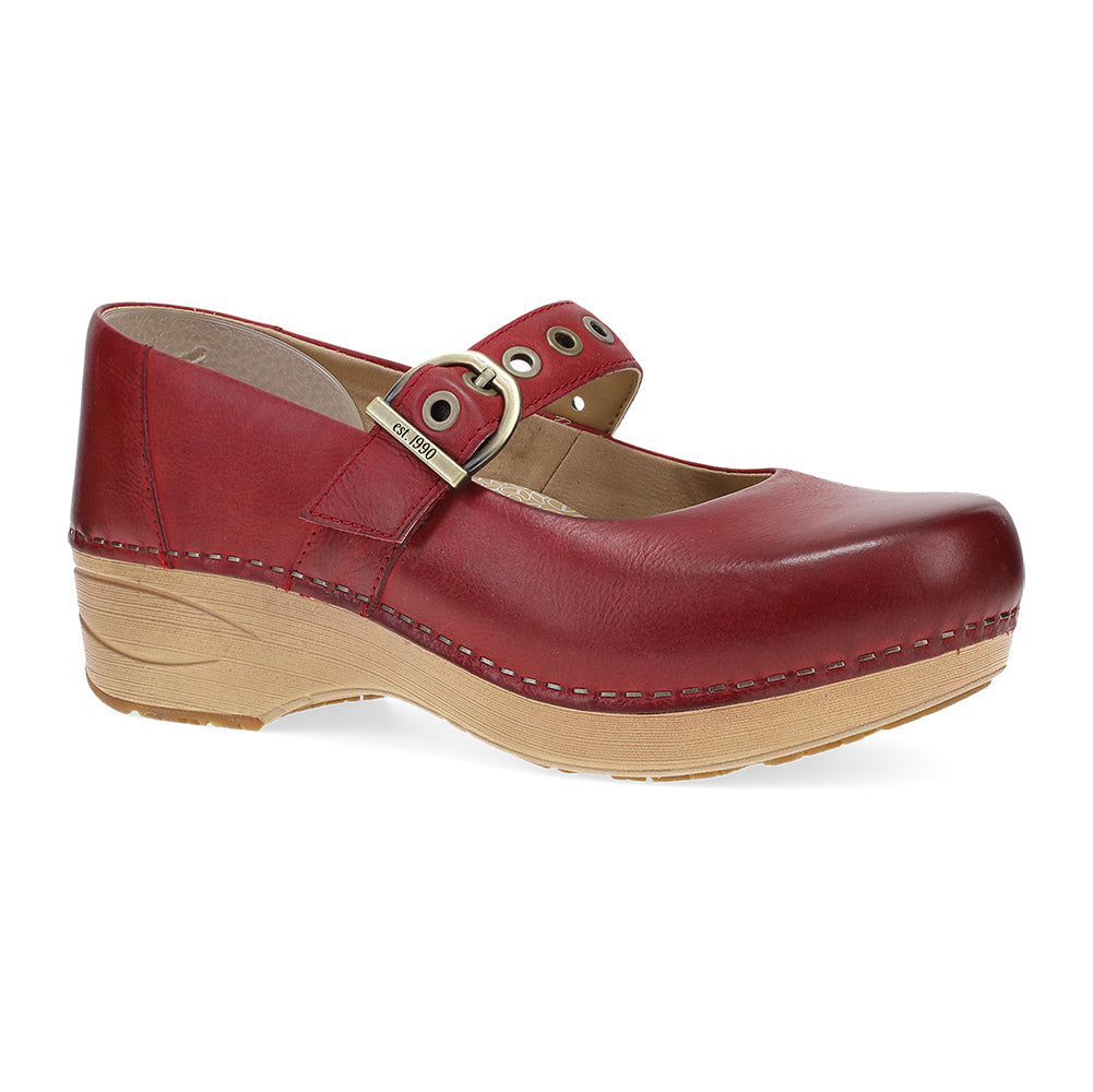 Dansko XP 2.0 Mary Jane Clog Red Womens Shoes Red