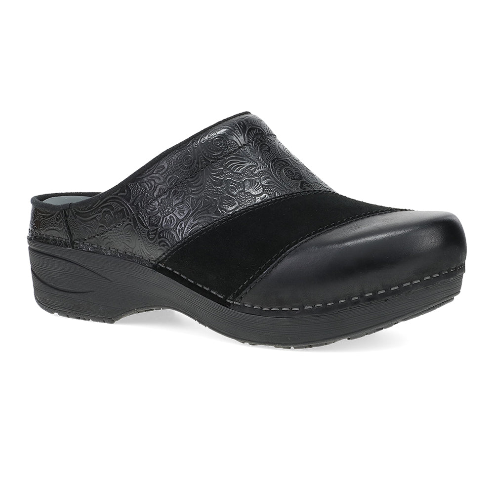 Dansko Zinnia Clog Womens Shoes Black Multi