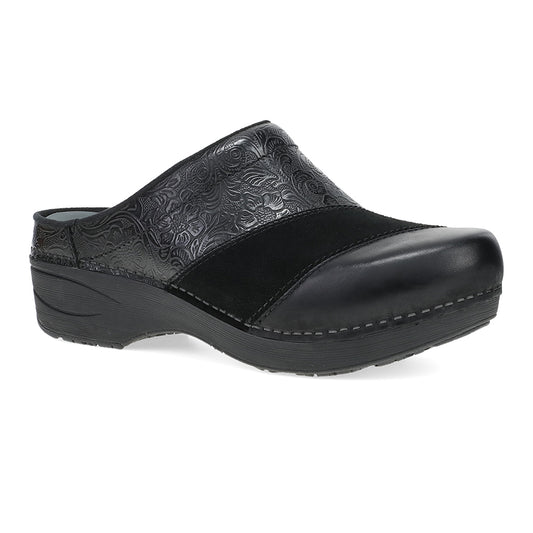 Dansko Zinnia Clog Womens Shoes Black Multi