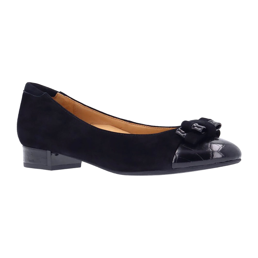 L'Amour Des Pieds Farida Womens Shoes Black Kid Suede