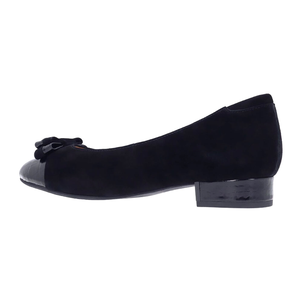 L'Amour Des Pieds Farida Womens Shoes Black Kid Suede