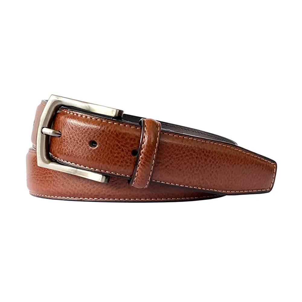 Florsheim Asher Genuine Leather Belt Accessories Cognac