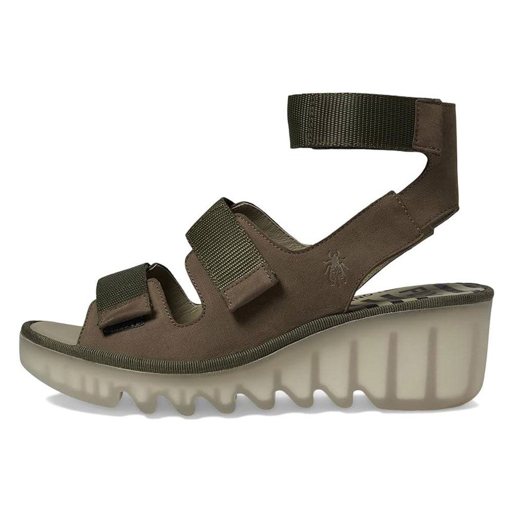 Fly London Bech 474 Womens Shoes Khaki