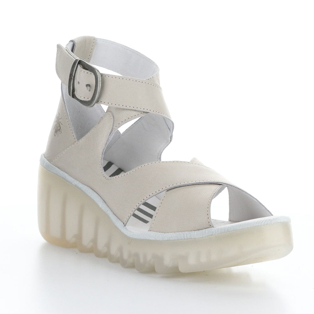Fly London Byre410 Wedge Sandal Womens Shoes Cloud