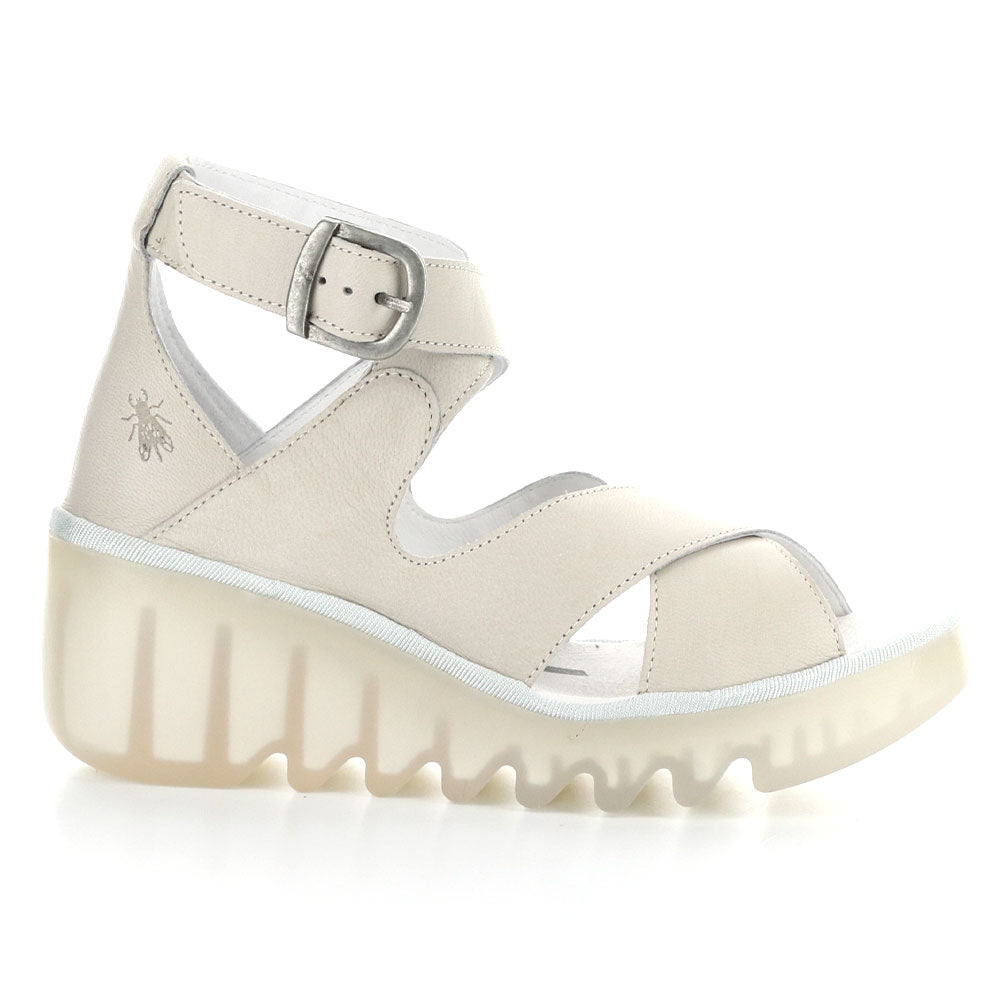 Fly London Byre410 Wedge Sandal Womens Shoes Cloud