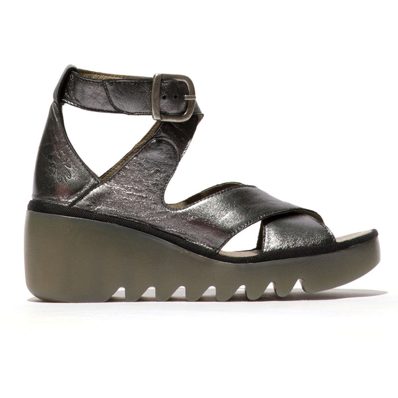 Fly London Byre410 Wedge Sandal Womens Shoes