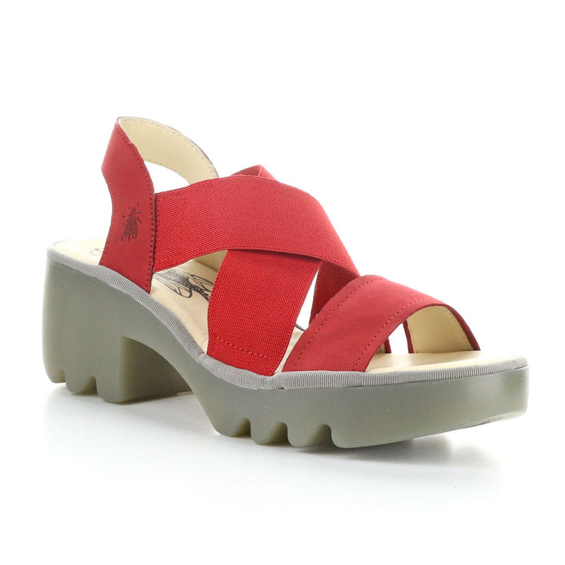 Fly London Taji 502 Womens Shoes Red