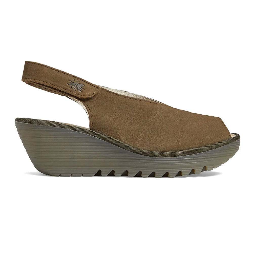 Fly London Yeay Sling-Back Sandal Yeay387FLY Womens Shoes Khaki