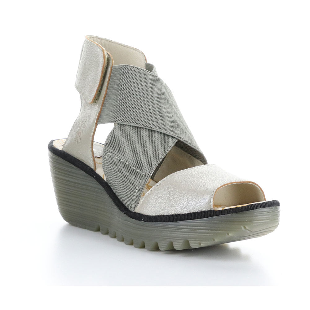 Fly London Yuba385FLY Wedge Sandal Womens Shoes 