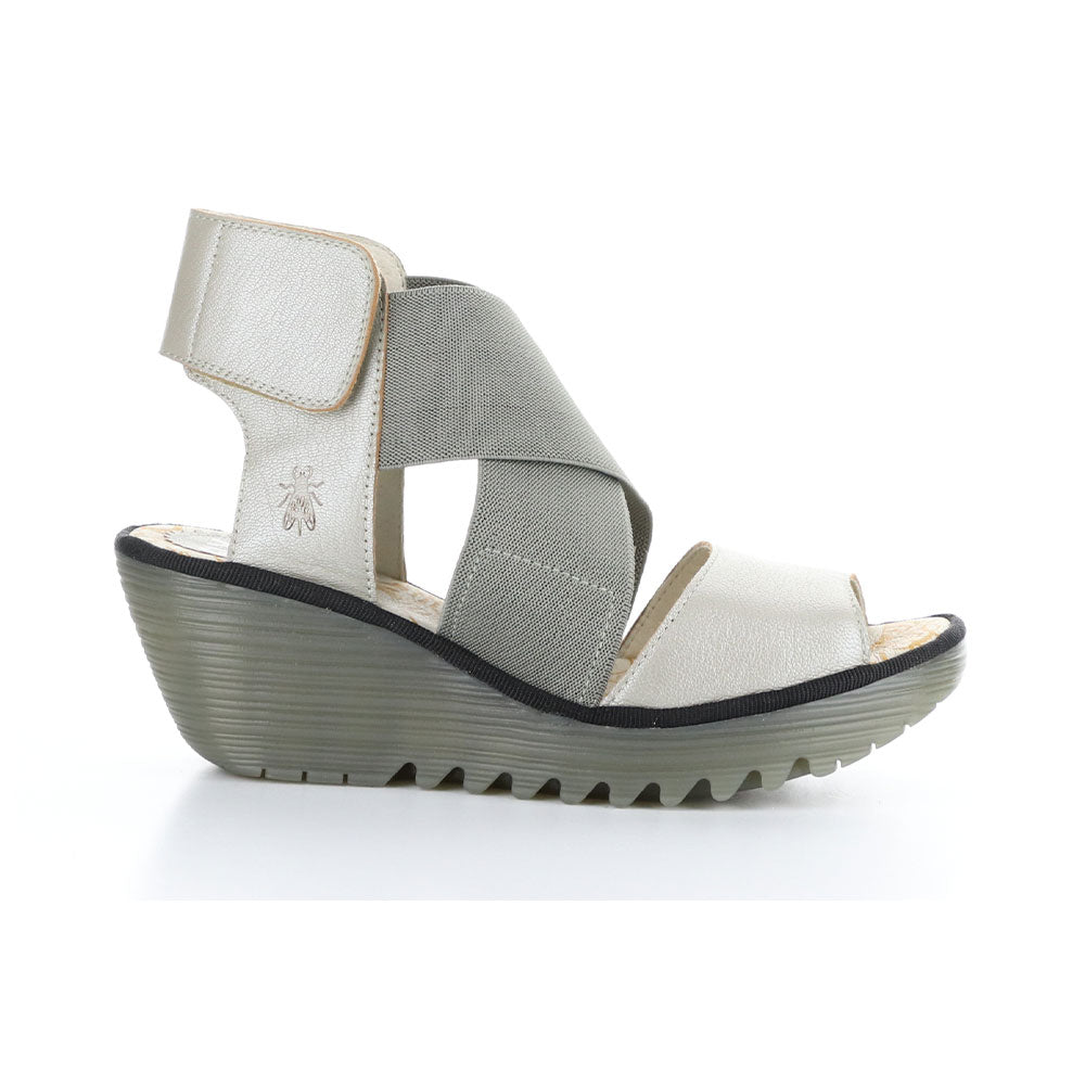 Fly London Yuba385FLY Wedge Sandal Womens Shoes 