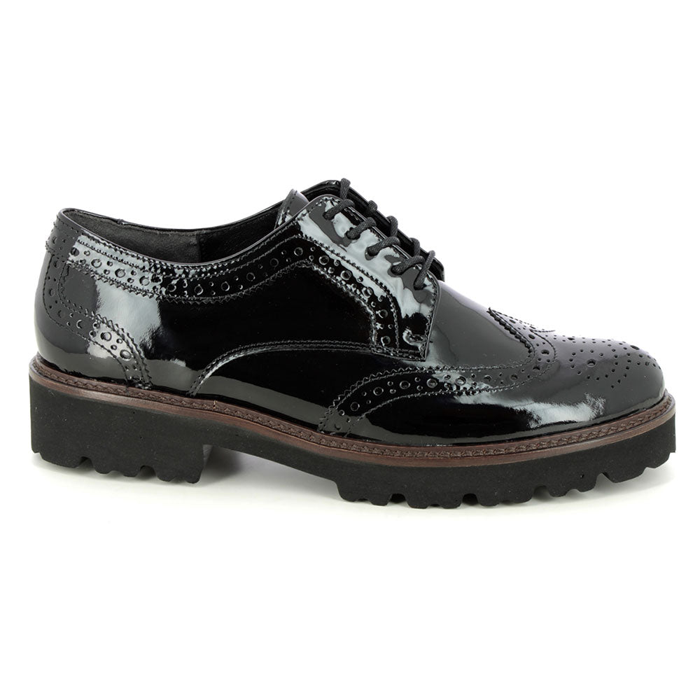 Gabor 05.244 Patent Leather Lace Up Womens Shoes 