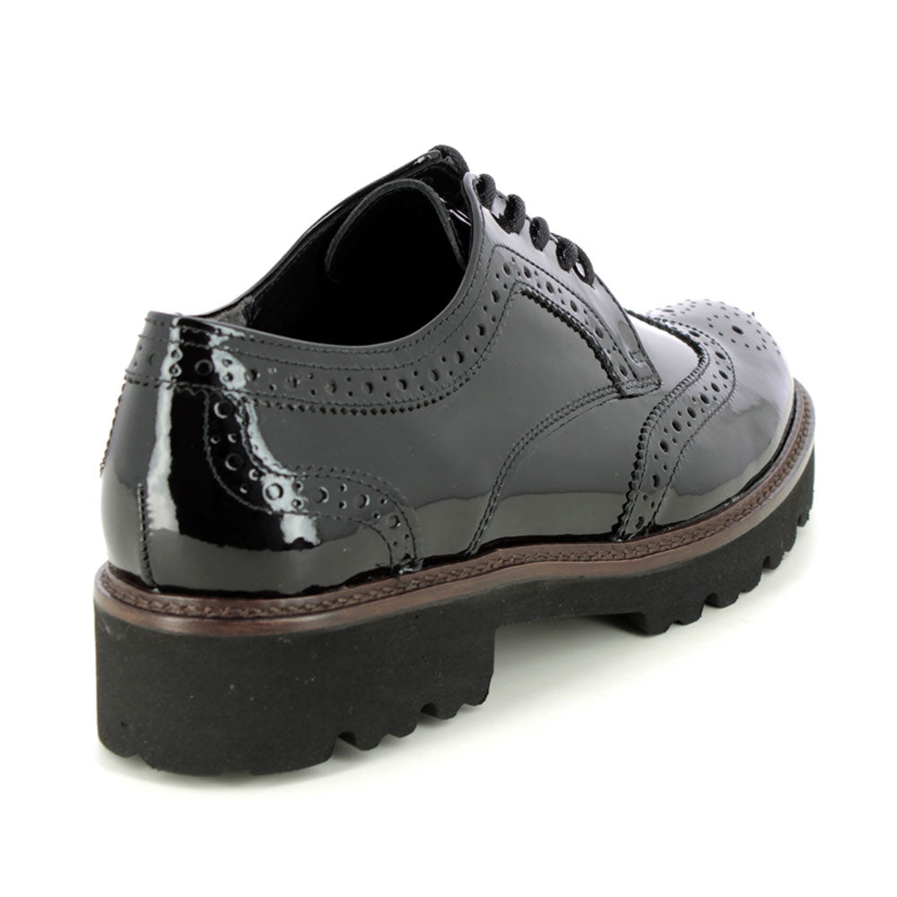 Gabor 05.244 Patent Leather Lace Up Womens Shoes 