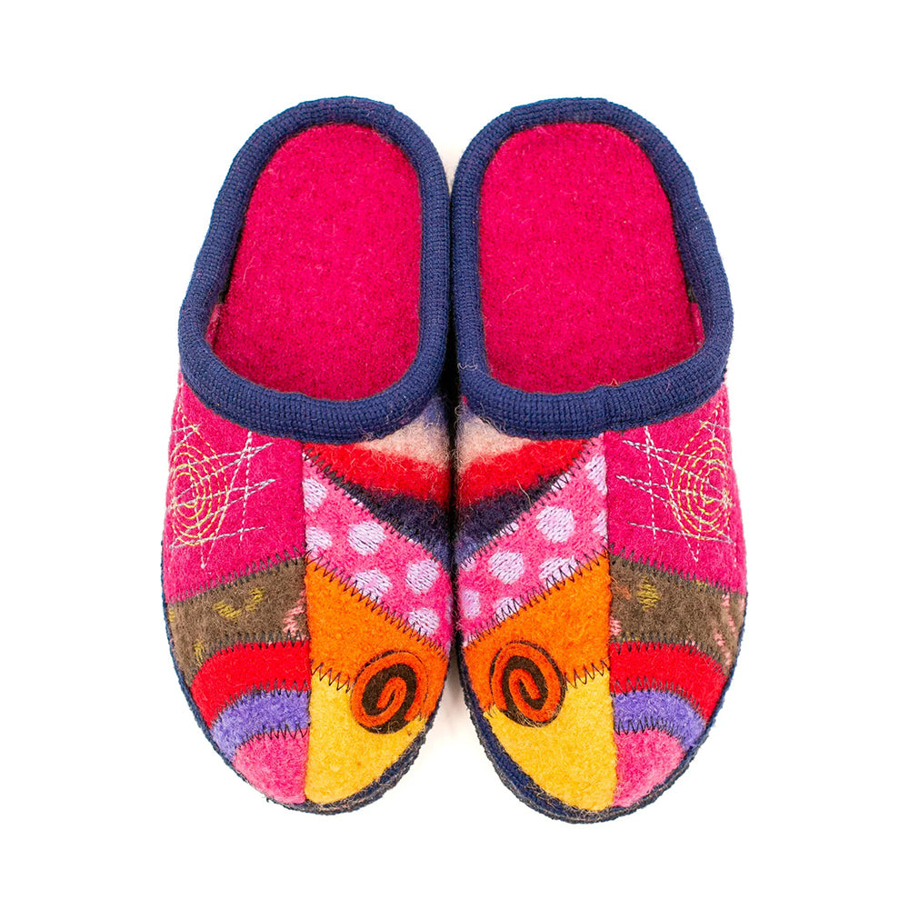 Haflinger Calypso Slipper Womens Shoes Multi color