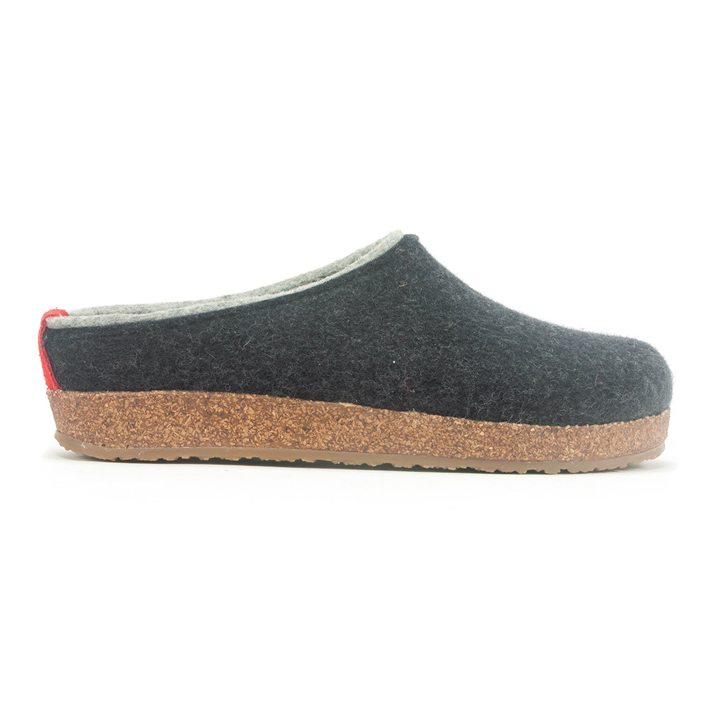 Haflinger Kris Slipper Womens Shoes Charcoal