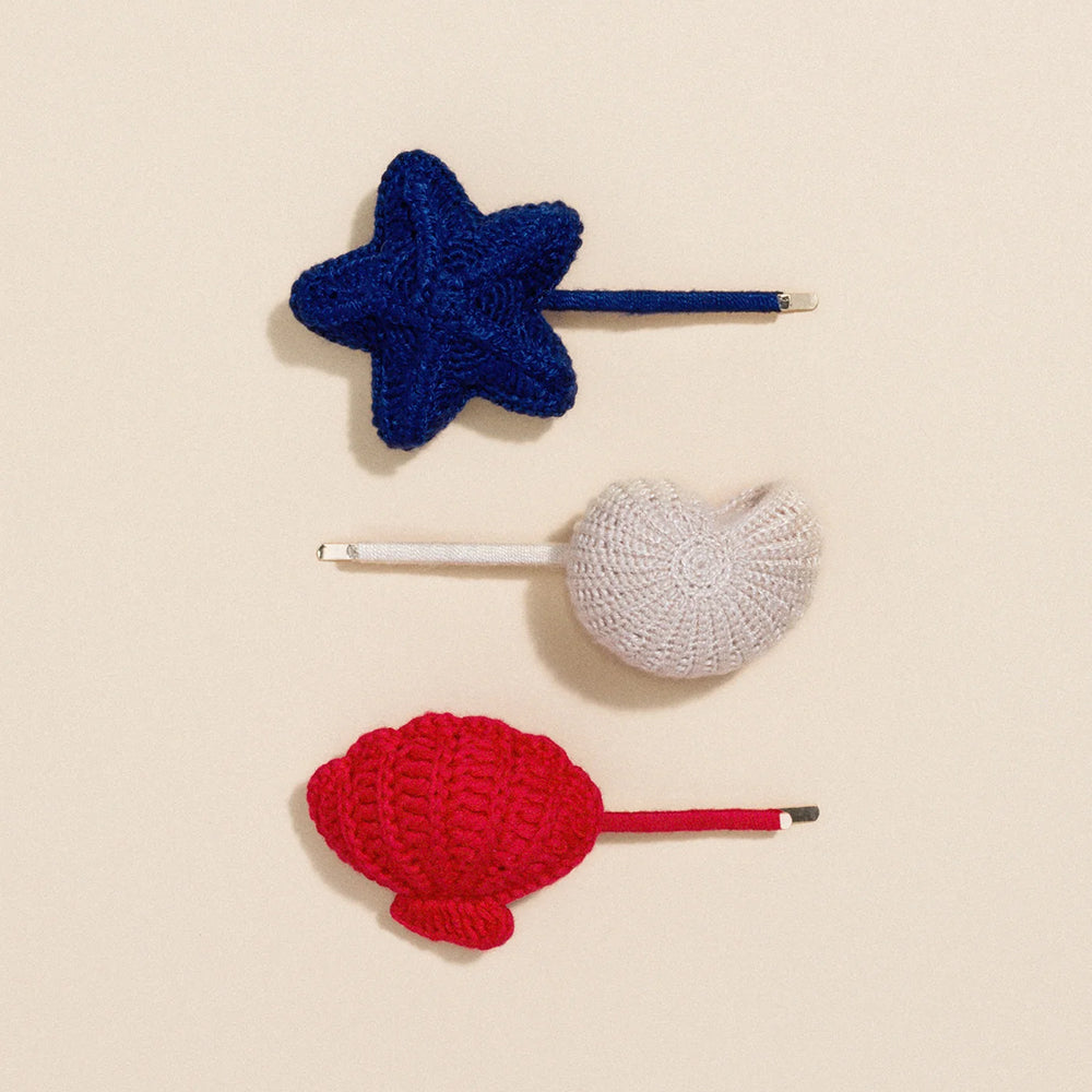 Hansel From Basel Beachside Hair Clips 3pr Accessories