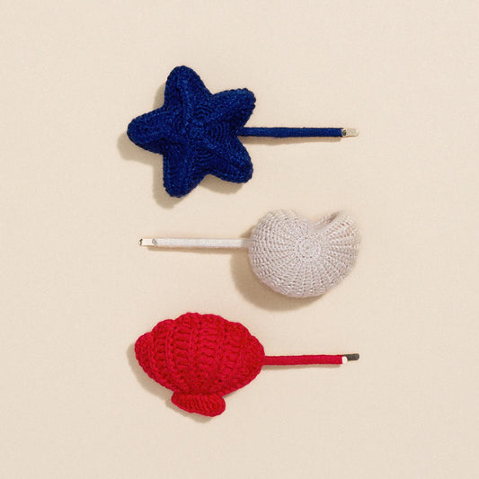 Hansel From Basel Beachside Hair Clips 3pr Accessories